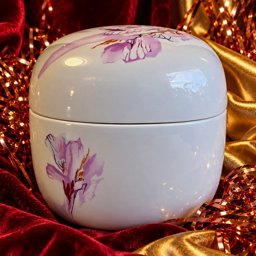 Fine china porzellan - porzellan-dose, mit