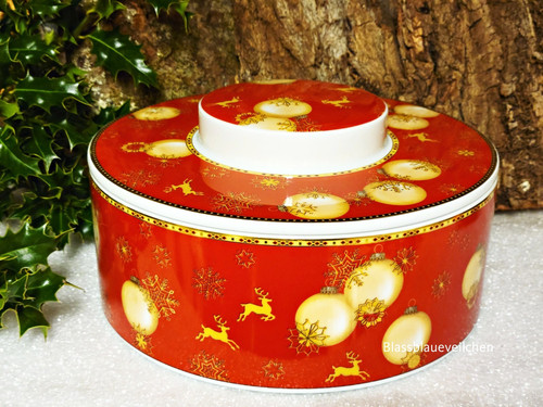 Große gebäckdose porzellan - gebäckdose,