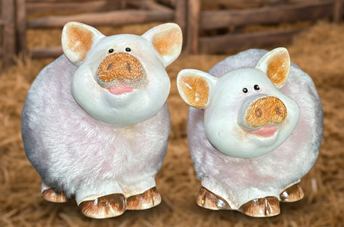 Glücksschwein figur porzellan - glücksschwein,